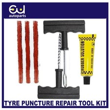 TYRE PUNCTURE REPAIR TOOL KIT MOTORCYCLE CAR VAN EMERGENCY TUBELESS TIRE PLUG