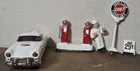 Vintage Scott Schleh Sinclair Gas Station Thunderbird Ceramic Art Signed