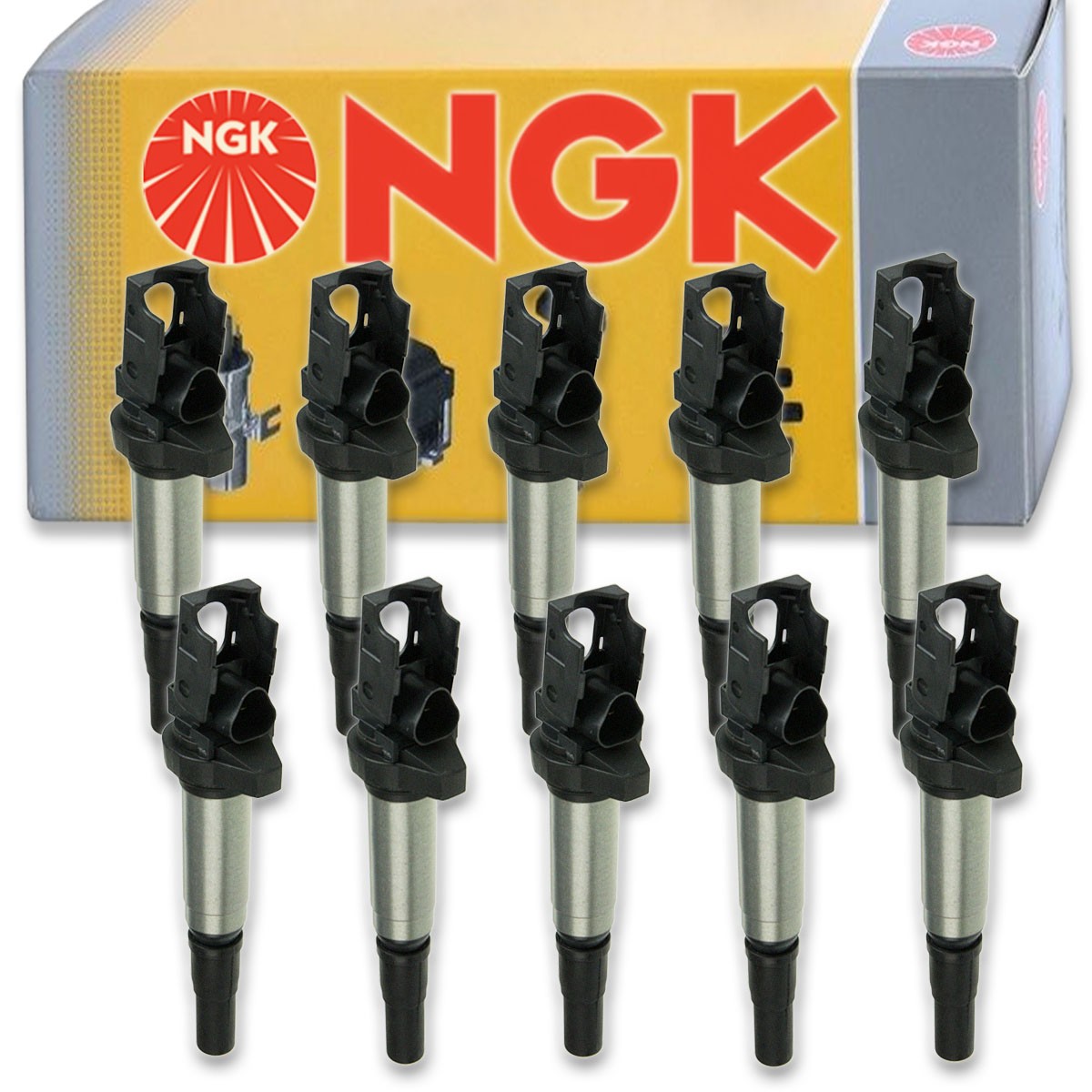 10 pc NGK 48705 U5055 Ignition Coils for UF522 UF-667 UF-598 UF-592 UF-571 yc
