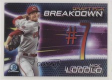 2019 Bowman Draft Chrome Scouts Pick Breakdown Nick Lodolo #BSB-NL 0q1p