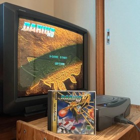 Sega Saturn Darius Gaiden JP w/ Obi & Postcard Tested