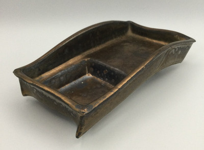 c1970s MICHAEL LAMBERT Ikebana Tray Rectangular Flowing Abstract California MCM