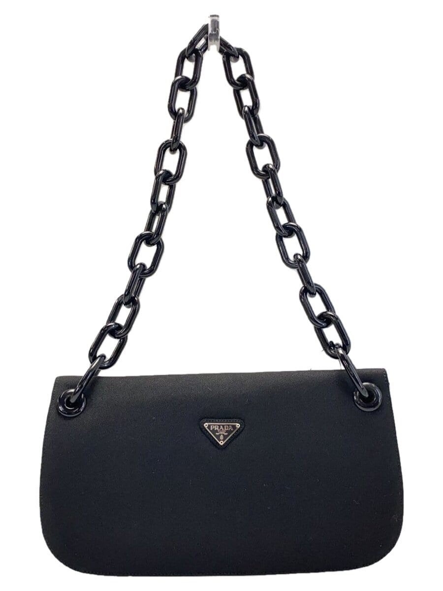 RARE Black Prada Plastic Chain Shoulder Bag