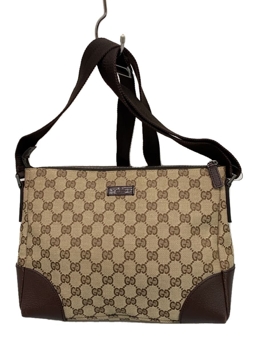 GUCCI GG Canvas Shoulder Bag in Signature Monogram Design