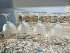 4 EAPG Loop and Darts with Round Ornaments Jewel Glass Water Goblet 6" tall 8 oz — photo 5