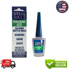 U&ntilde;as De Acero, Steel Nails Hardener with Hyaluronic Acid 0.4oz Base Coat