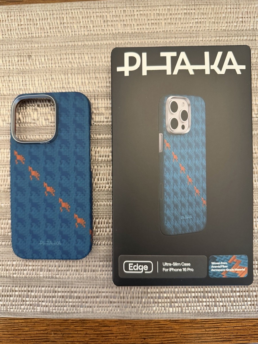 PITAKA iPhone 16 Pro Edge Case Happiness Rides In [Indigo