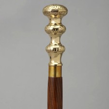 Vintage Knob 3 Tier Handle Walking Stick Cane for Grand Father  Mother Gift