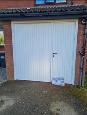 Great deal Supply only Steel Side hinged Garage door 2/3 x 1/3