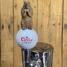 Caddyshack Golf Mini Beer TAP HANDLE Coors Light Ball Gopher 4.5 inch Short
