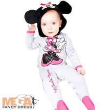 Costume Minnie Mouse Bambina 0-18 Mesi Neonato Vestito Fantasia Disney Neonati Bambini