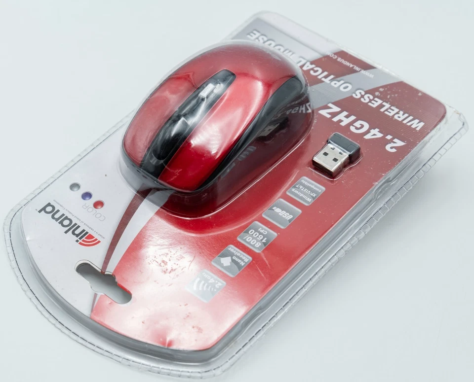 inlad 2.4GHZ Wireless Optical Mouse Red - Image 3 of 4