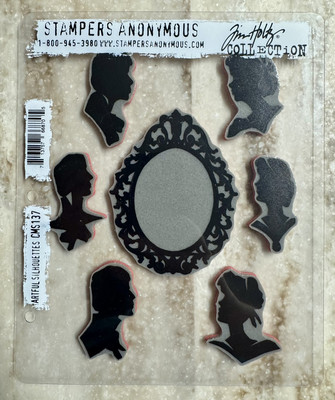 TIM HOLTZ Stampers Anonymous *ARTFUL SILHOUETTES* Rubber Stamp Set CMS137 NEW