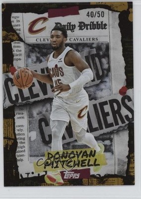 2025-26 Topps The Daily Dribble Gold Rainbow 40/50 Donovan Mitchell #DD-8 11ng