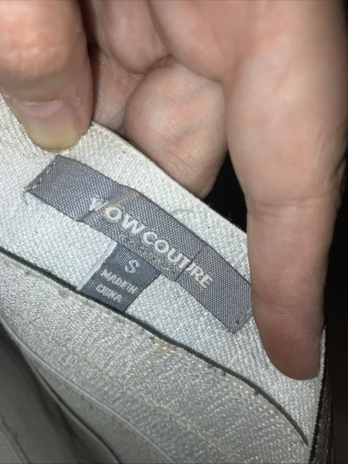 Wow Couture Strapless Metallic Silver Mini Dress Size Small