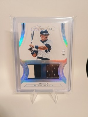 2022 Panini Flawless Baseball Reggie Jackson Batting Practice Worn Patch /15