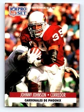 1991 Pro Set Spanish #191 Johnny Johnson Fresh Break EX-EXMINT