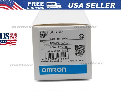 NEW IN BOX OMRON Timer H3CR-A8 H3CRA8 100-240VAC / 100-125VDC  US Free TAX