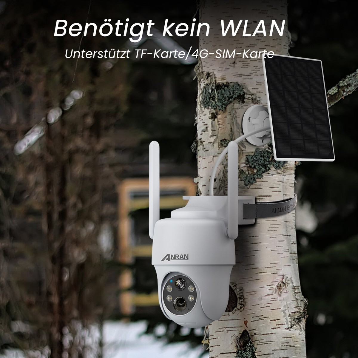 Xega 4G Telecamera Solare Esterno Con SIM Scheda[2 Pezzi ] 2K HD PTZ - Foto 2