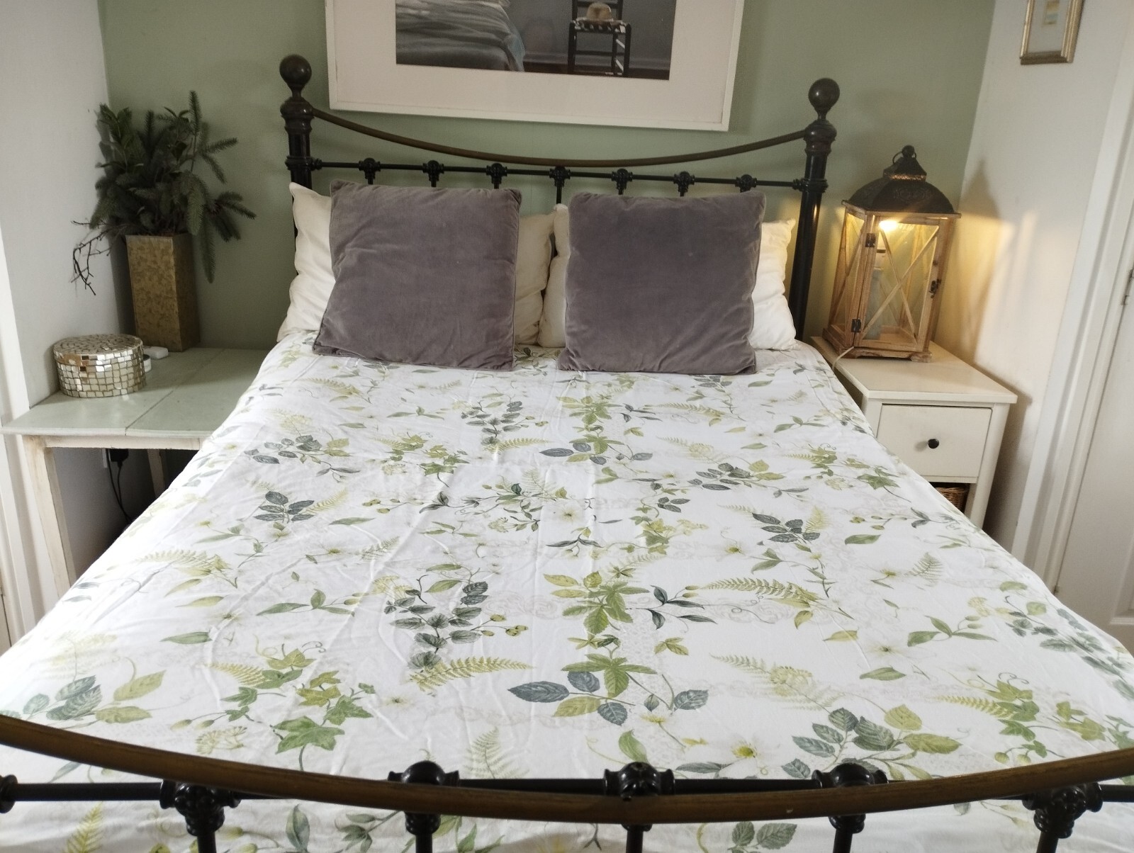 DORMA KING SIZE DUVET COVER BOTANICAL GARDEN 100 COTTON