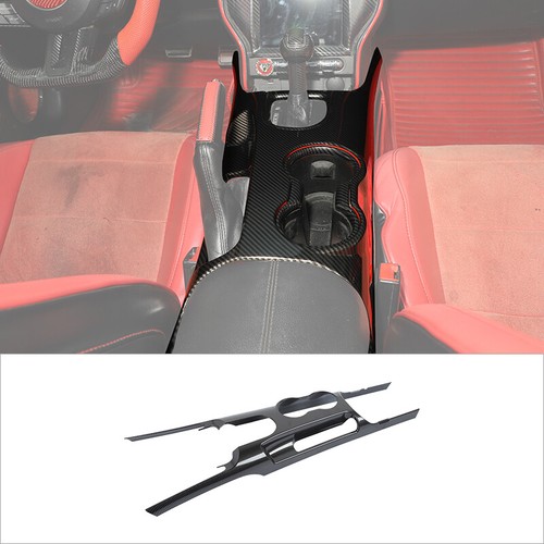 Carbon fiber Interior Center Console Gear Shift Panel Trim for Ford Mustang 15+ - Picture 4 of 9