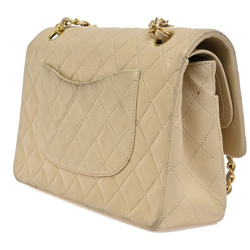 CHANEL Matelasse 25 Double Flap Chain Shoulder Bag Leather BE Vintage 373RF341 - Picture 4 of 21