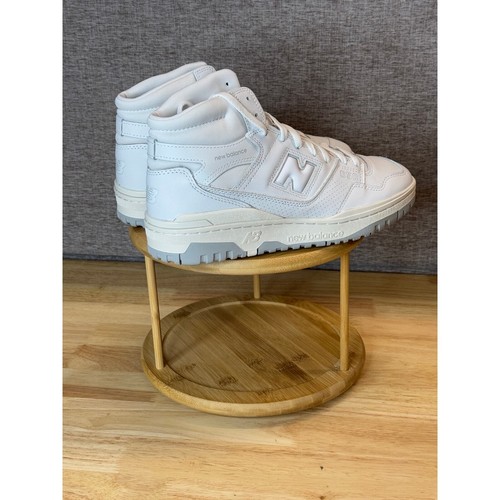 New Balance 650 Men’s White Leather High Top Sneakers Size 9 New! - Picture 5 of 8