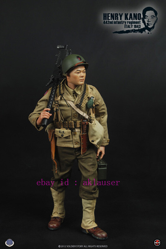 ミリタリー SOLDIER STORY WWII SS059 HENRY KANO Soldierstory 1/6 Ss059 Henry Kano 442nd Infantry Regiment Italy