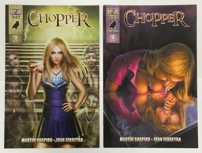 Lot of 2 Chopper Comics Asylum Press Night Owl Issues 1 2 Biker Horror