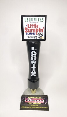 Lagunitas A Little Sumpin  Sumpin  IPA Black Logo Beer Tap Handle 10  Tall - New