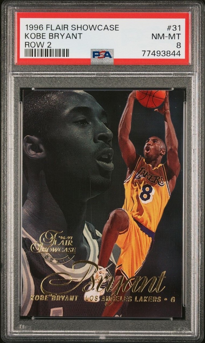 1996 FLAIR SHOWCASE #31 KOBE BRYANT ROW 2 ROOKIE CARD RC PSA 8 | eBay