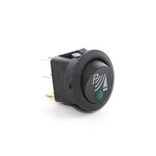 12V P ILLUMINATED ROUND ROCKER SWITCH IDEAL FOR FRONT PARKING SENSORS 3-PIN