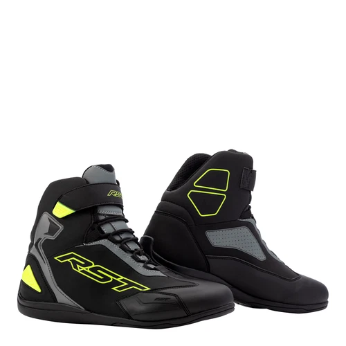 Short Motorcycle Boot > RST Sabre Moto CE Armoured Lace Up - Black/Yellow/Grey