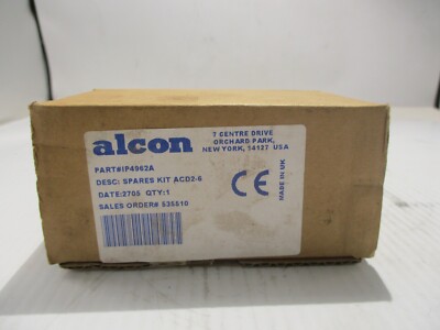 NEW ALCON IP4962A VALVE SPARE KIT ACD2-6