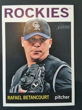 2013 TOPPS HERITAGE RAFAEL BETANCOURT ERROR (D.O.B. 7/8/1932) SSP #325B -- RARE