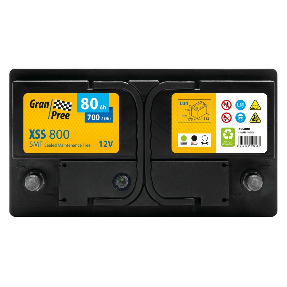 VOLVO Car Battery 12V - Gran Pree SMF - 80 Ah - 700 A - L4