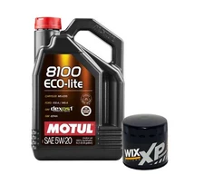 5L Motul 8100 ECO-LITE 5W20 Wix XP Filter Motor Oil Change Kit API SP-RC