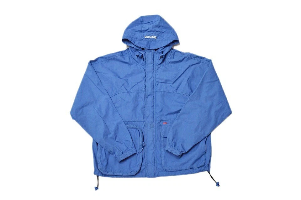 Veste de campagne technique suprême parka à capuche 20AW Light Royal 100% coton homme
