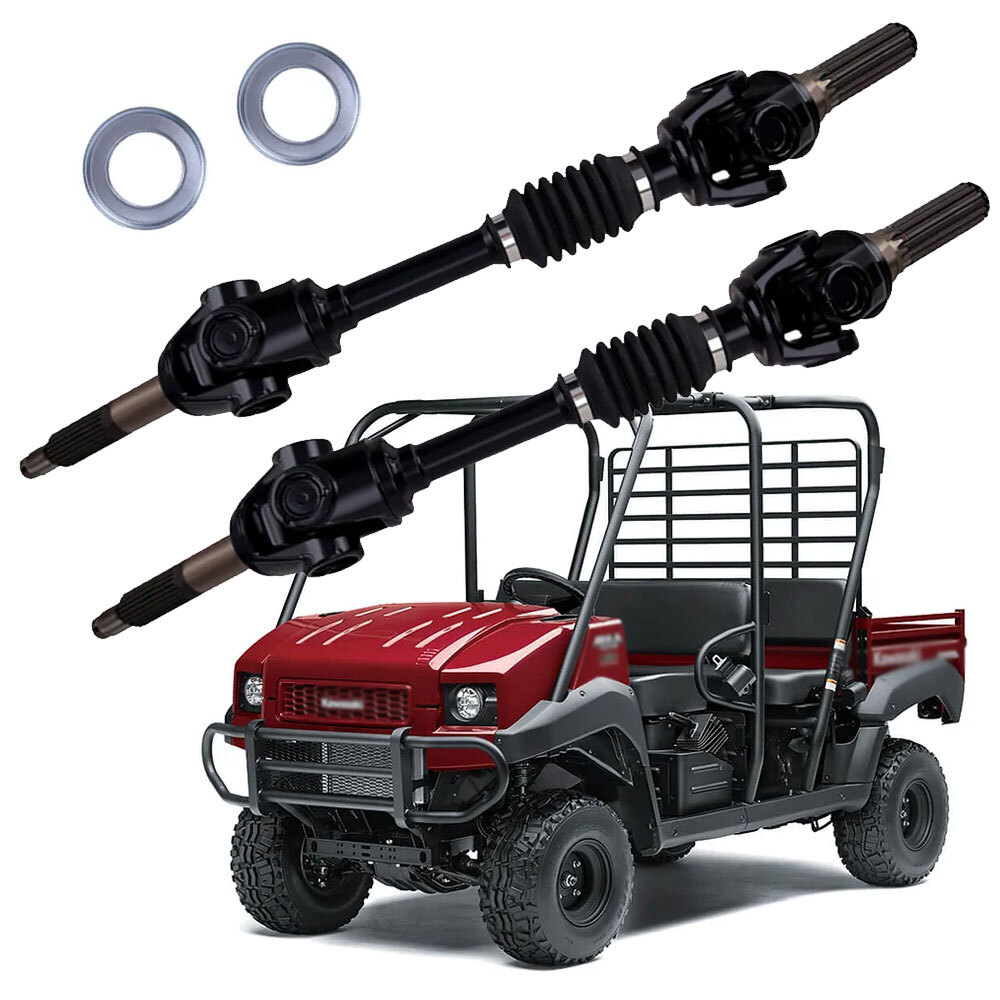 2 Rear CV Axle Drive Shaft For Kawasaki Mule 2510/3000/3010/4000