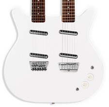 Danelectro 6/12 Doubleneck Electric Guitar White Pearl - Brand New, Authorized D