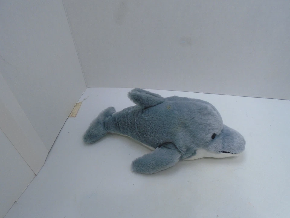 Webkinz Ganz HM220 BOTTLENOSE DOLPHIN GREY 11" LONG PLUSH TOY 2008 - - Image 2 of 4