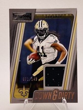 2022 Panini Playbook Alvin Kamara Down And Dirty, GAME USED PATCH /149 Saints
