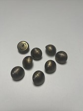 8 Stück alte vintage Metall Knöpfe - Farbe kupfer, Durchmesser   17 mm