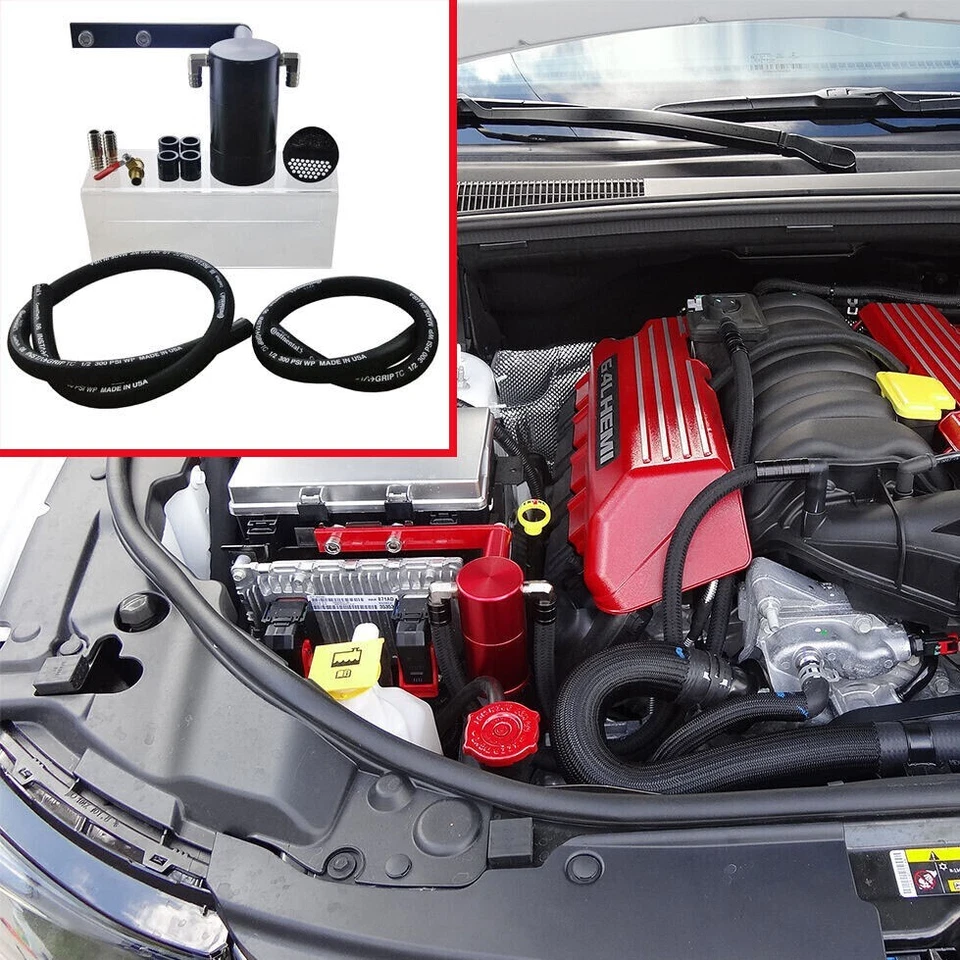 Lata de captura de billet negra UPR 11-23 se adapta a tecnología Hemi 5,7 6,4 se adapta a Durango Jeep Foto 2 de 3