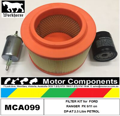 Px Ranger Service Kit FILTER SERVICE KIT for FORD RANGER PX DPAT 2.5 Litre TURBO PETROL 9/11 ...