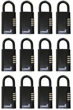 LOT OF 12 Kingsley Guard-a-Key Key Lock Boxes, Lock Box for Keys, Key Box, Combo