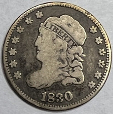 1830 Capped Bust Half Dime    LB22-8