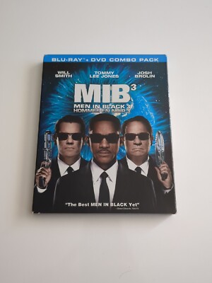 Men in Black 3 (Blu-ray/DVD, Will Smith, Josh Brolin) Tested! Free Shipping!