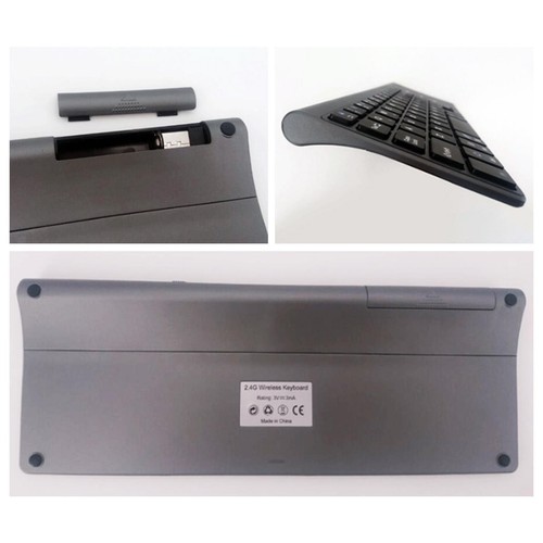 Kabellose Tastatur mit Touchpad 2,4G Wasserdicht Universal Empfindliches Touchpad - Bild 8 von 12