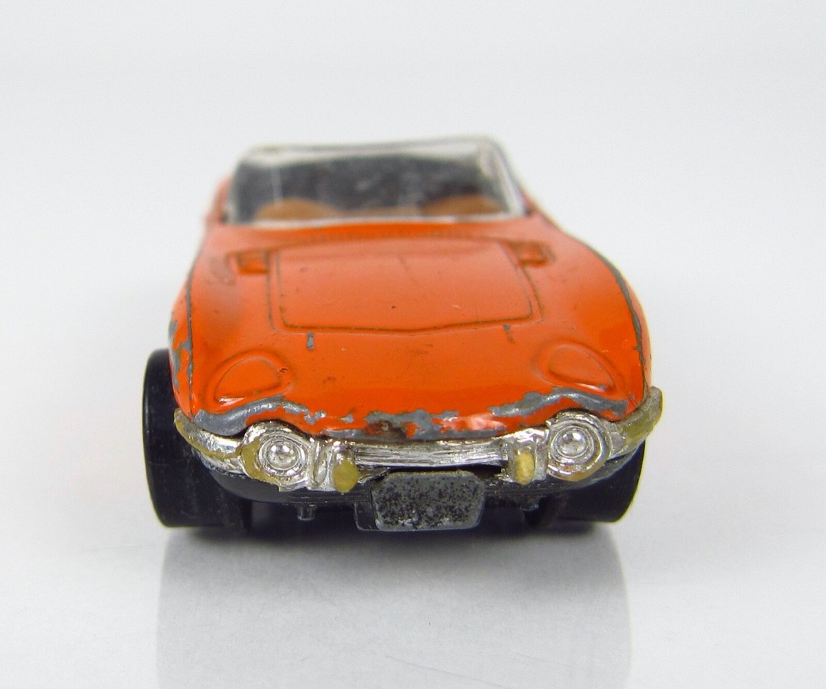 Vintage Playart Toyota 2000GT Convertible Orange 1/64 Scale